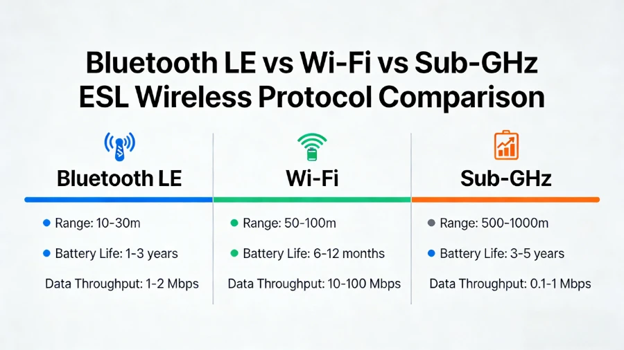 Bluetooth vs Wi{0}}Fi vs Fo-GHz Leubail sgeilp eileagtronaigeach